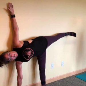 Yoga-student-halfmoon-pose