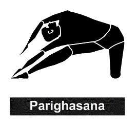 Parighasana is on the knees